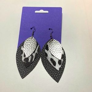 Handmade Faux Leather Earrings